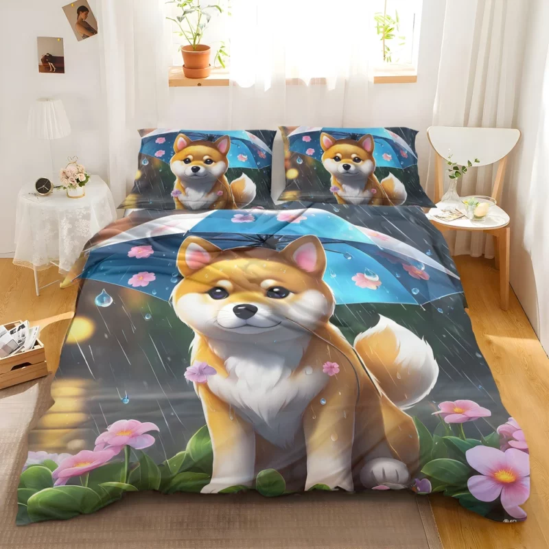 The Playful Shiba Inu Dog Bedding Set 2