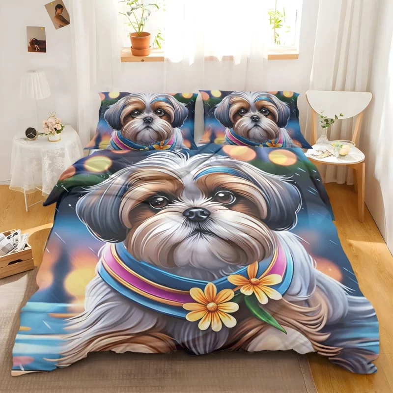 The Playful Shih Tzu Companion Bedding Set 2