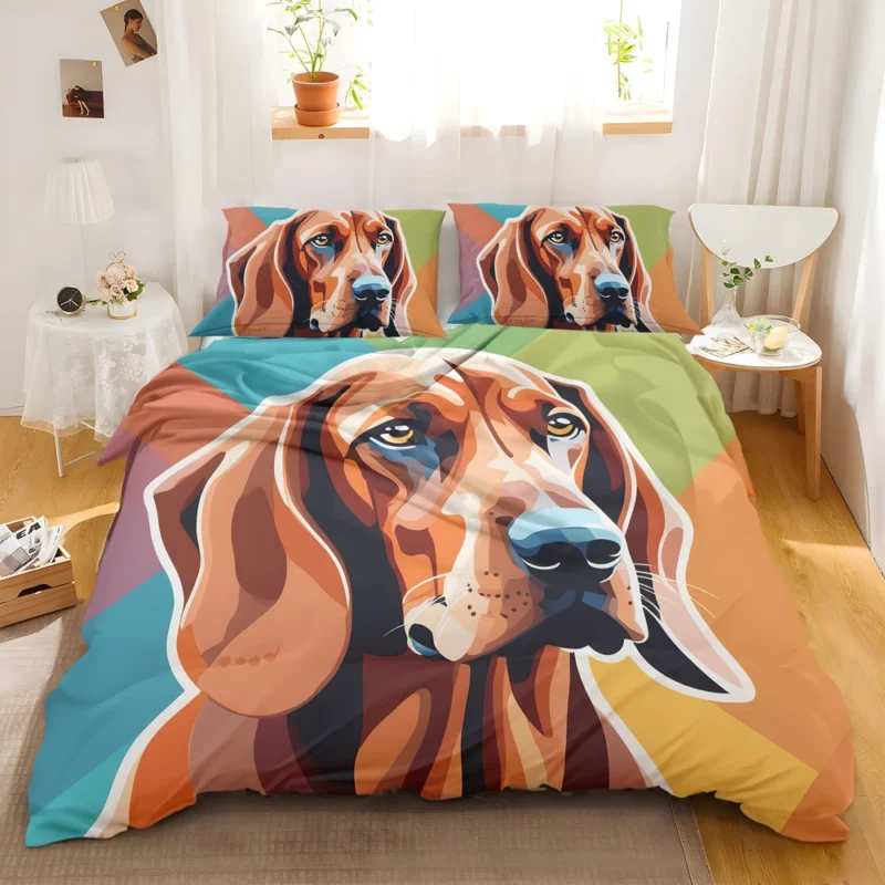 The Redbone Coonhound Charm Loyal Dog Bedding Set 2