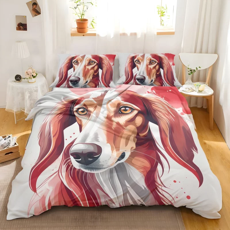 The Saluki Joy Playful Dog Bedding Set 2