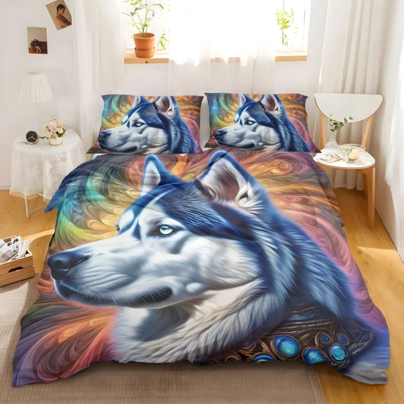 The Siberian Husky Elegance Faithful Dog Bedding Set 2