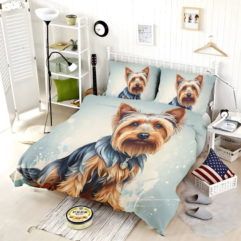 The Silky Terrier Elegance Faithful Companion Bedding Set