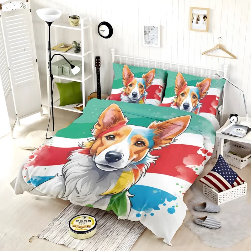 The Sleek and Loyal Portuguese Podengo Dog Bedding Set