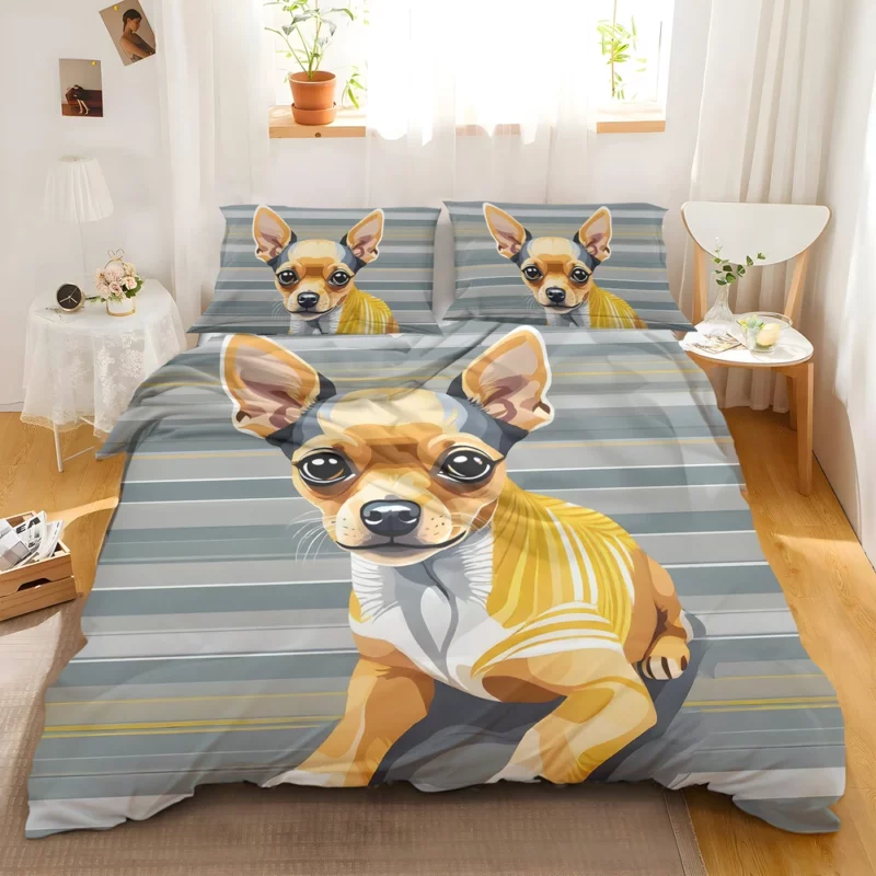 The Small and Elegant Russian Toy Terrier Dog Bedding Set 2