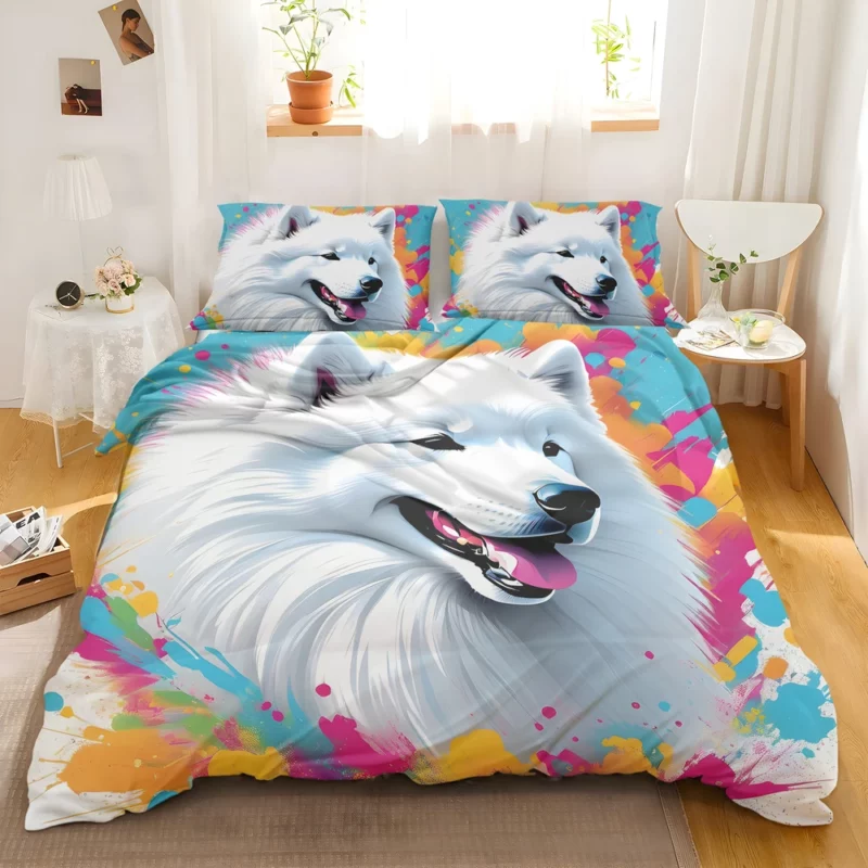 The Smiling Samoyed Loyal Dog Bedding Set 2