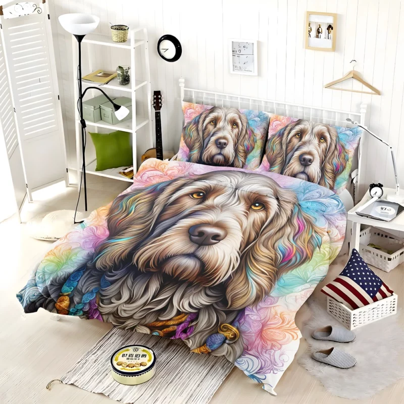 The Spinone Italiano Elegance Faithful Dog Bedding Set