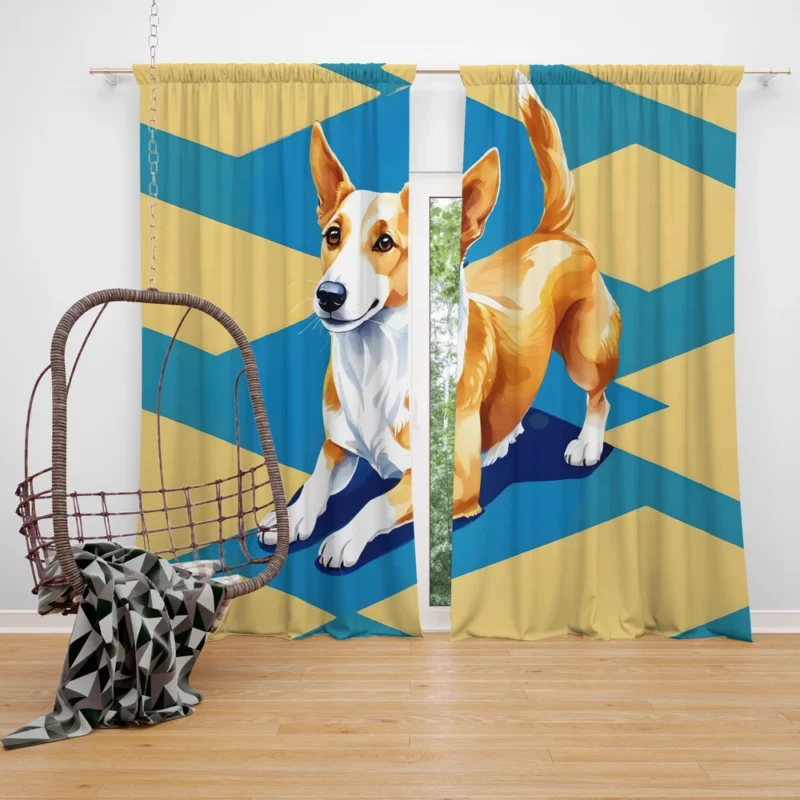 The Spirited Portuguese Podengo Dog Breed Curtain