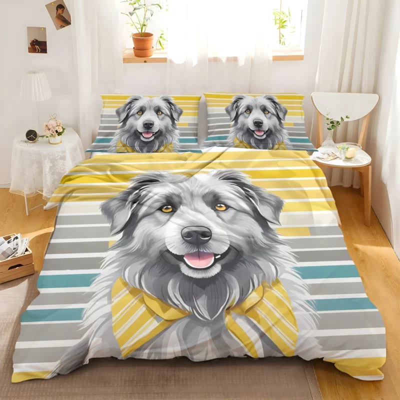 The Spirited Pyrenean Shepherd Dog Breed Bedding Set 2