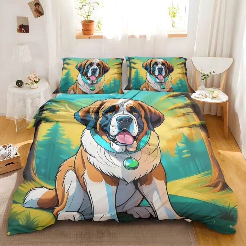 The Stalwart Saint Bernard Dog Bedding Set 2