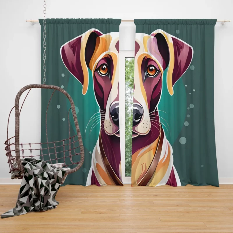 The Swift and Noble Sloughi Dog Curtain