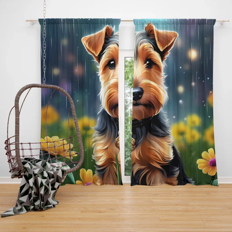 The Terrier Charm Welsh Dog Curtain