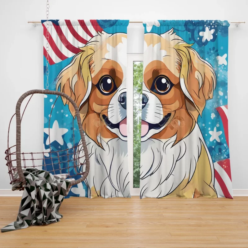 The Tibetan Spaniel Delight Perfect Companion Curtain