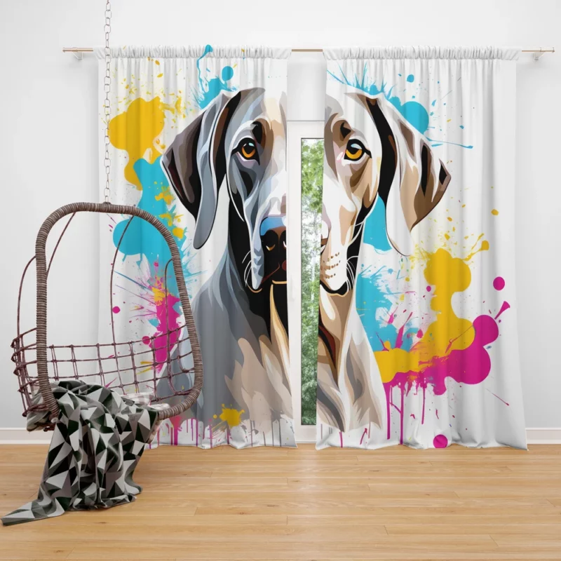 The Weimaraner Delight Perfect Companion Curtain