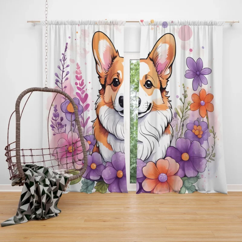 The Welsh Corgi Wonder Devoted Herder Curtain