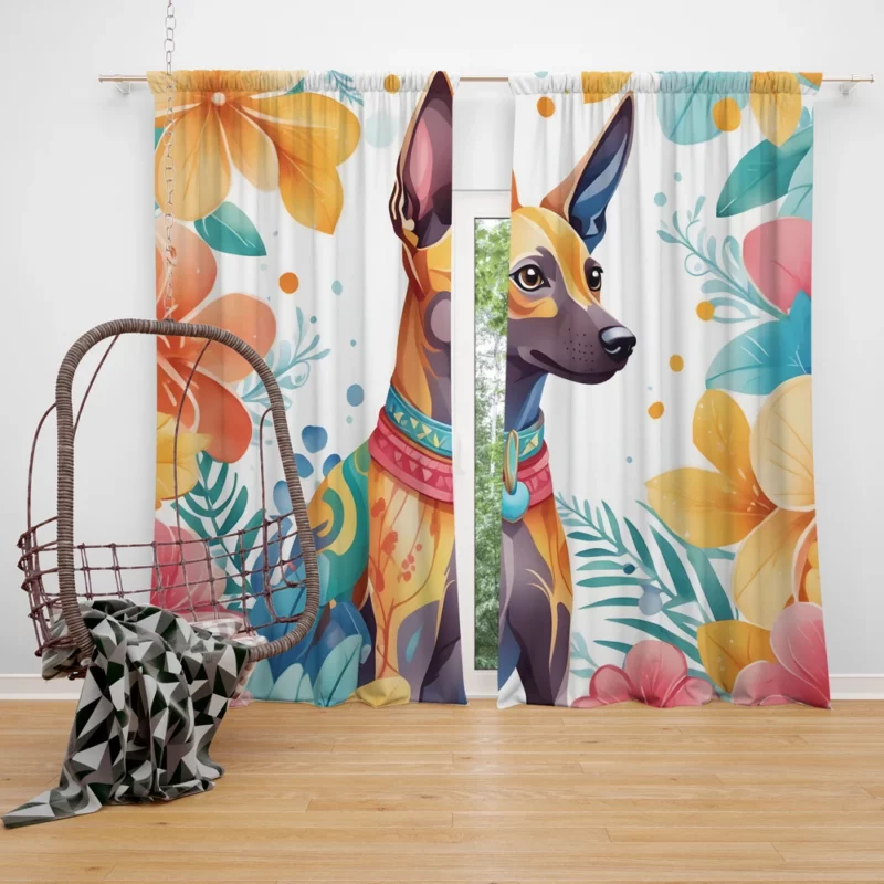 The Xoloitzcuintli Charm Unique Dog Curtain