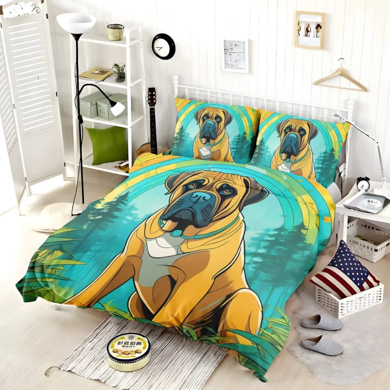 Timeless Bullmastiff Art Dog Majesty Captured Bedding Set