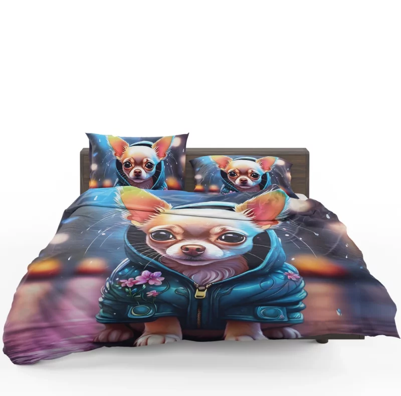 Tiny Chihuahua Pup Perfect Teen Gift Bedding Set 1