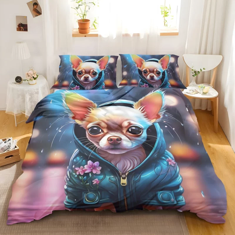 Tiny Chihuahua Pup Perfect Teen Gift Bedding Set 2