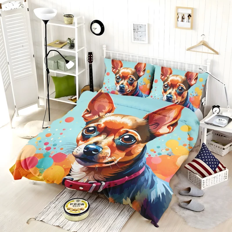 Tiny Elegance Russian Toy Terrier Dog Bedding Set