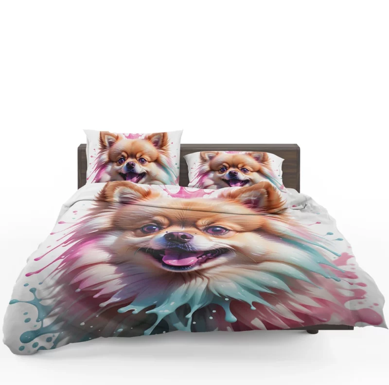 Tiny Titan Pomeranian Dog Wonder Bedding Set 1