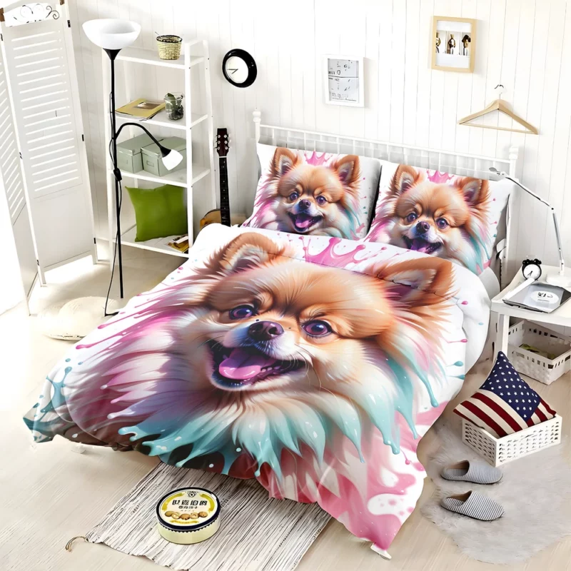 Tiny Titan Pomeranian Dog Wonder Bedding Set