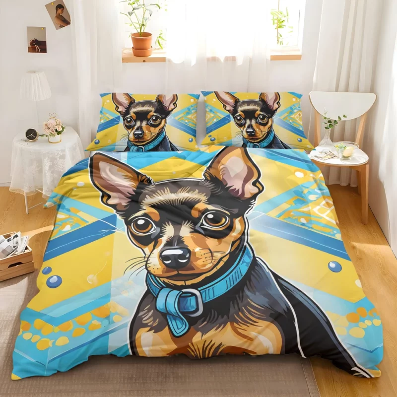 Tiny Wonder Russian Toy Terrier Dog Bedding Set 2