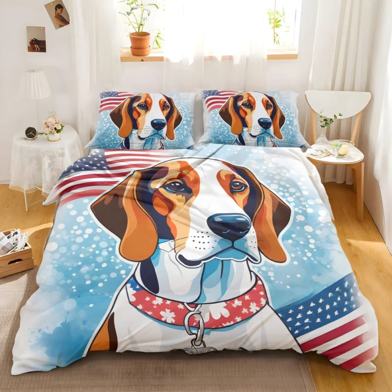 Treeing Walker Coonhound Elegance Faithful Dog Bedding Set 2