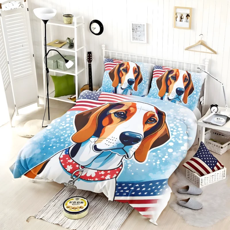 Treeing Walker Coonhound Elegance Faithful Dog Bedding Set