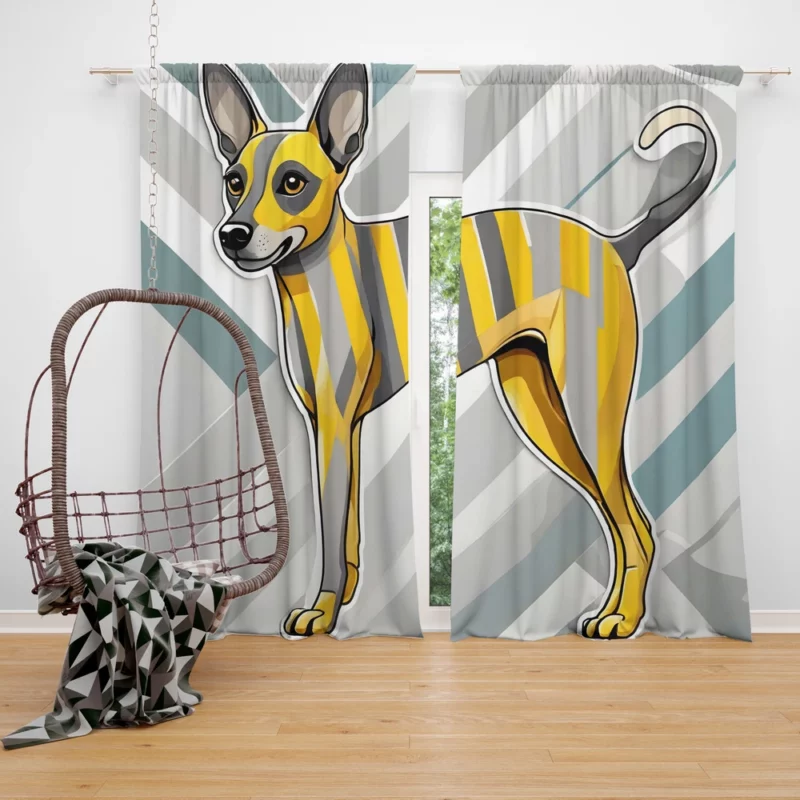 Unique Beauty Xoloitzcuintli Dog Curtain