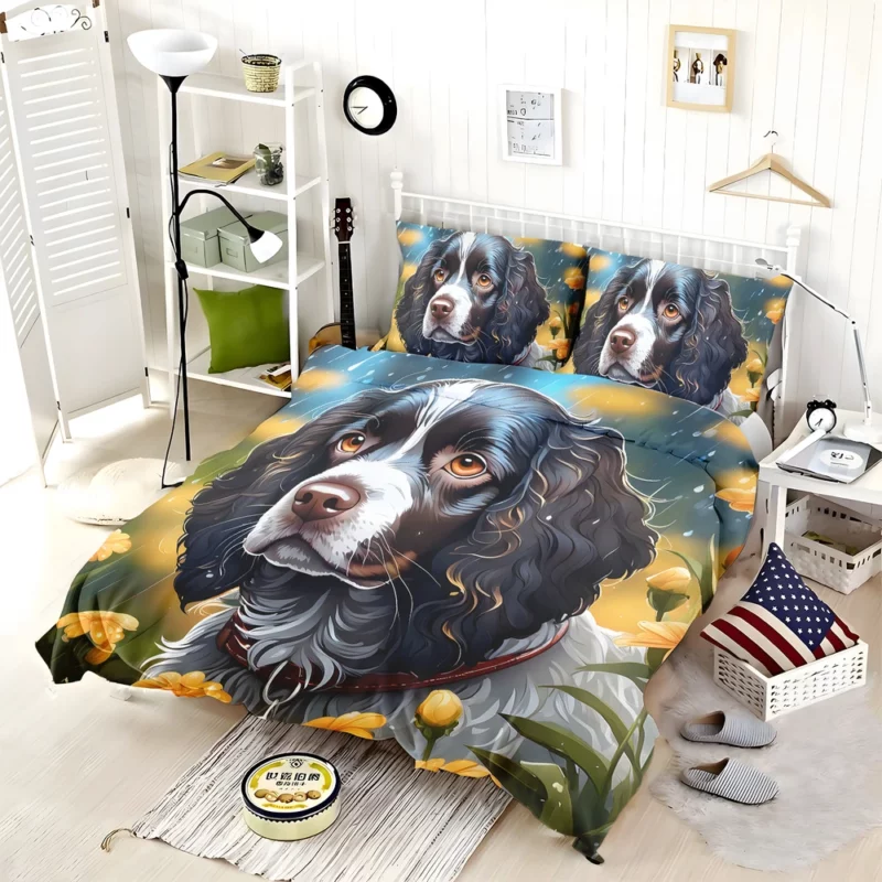 Versatile American Water Spaniel Dog Bedding Set