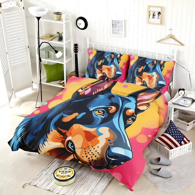 Versatile Beauceron Dog Canine Protector Bedding Set