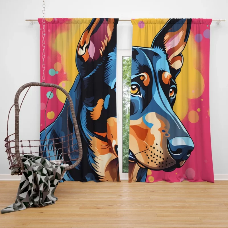 Versatile Beauceron Dog Canine Protector Curtain