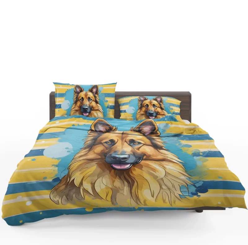 Versatile Belgian Tervuren Dog Athlete Bedding Set 1