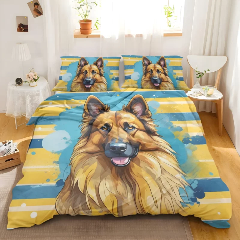 Versatile Belgian Tervuren Dog Athlete Bedding Set 2