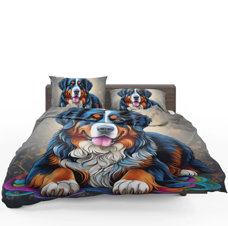 Versatile Bernese Mountain Dog Partner Bedding Set 1