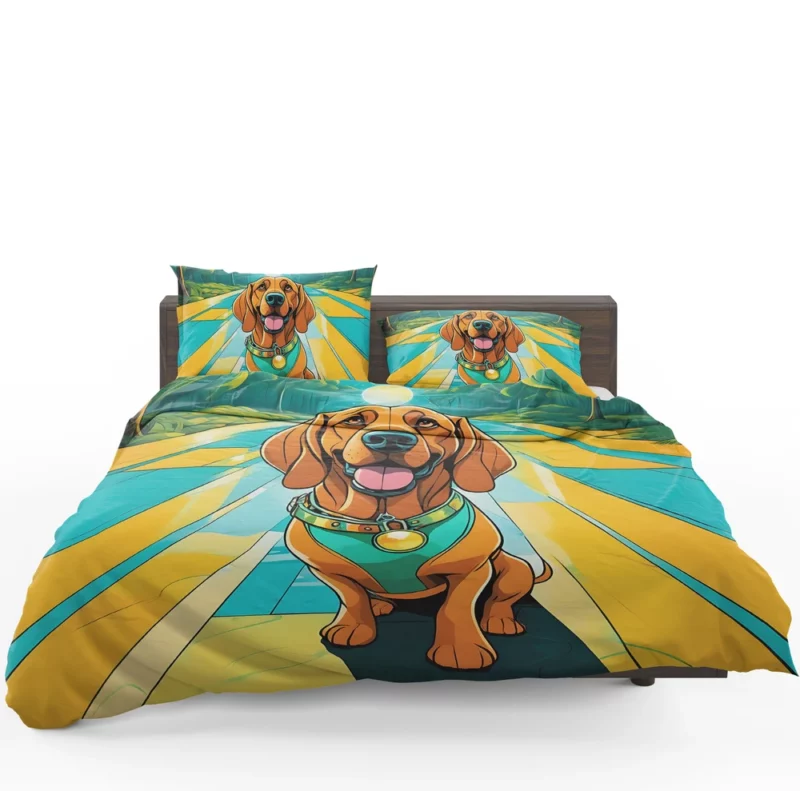 Versatile Bloodhound Dog Partner Bedding Set 1