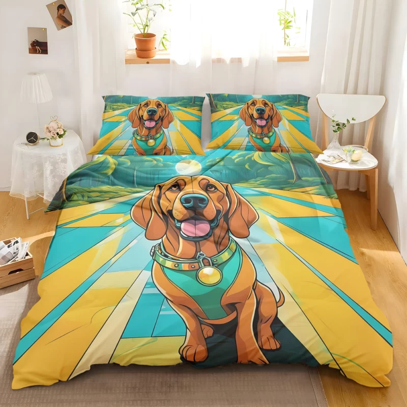 Versatile Bloodhound Dog Partner Bedding Set 2