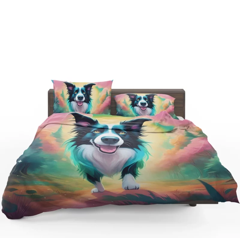 Versatile Border Collie Dog Partner Bedding Set 1