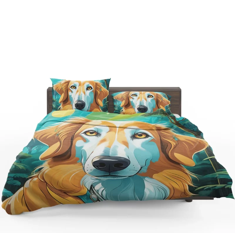 Versatile Borzoi Dog Partner Bedding Set 1