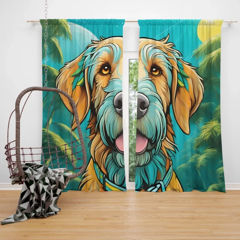 Versatile Companion Spinone Italiano Dog Curtain