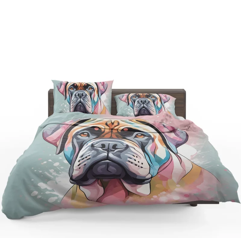 Vigilant Bullmastiff Dog Majesty Revealed Bedding Set 1