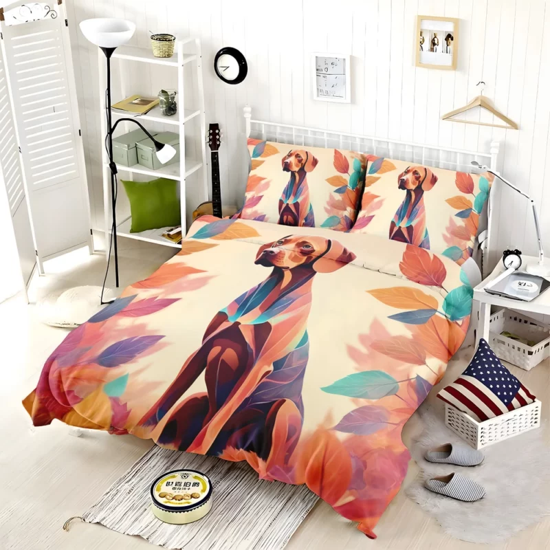 Vizsla Energetic Sporting Companion Dog Bedding Set