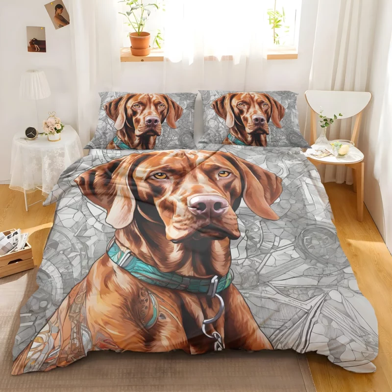 Vizsla Majesty Devoted Sporting Dog Bedding Set 2