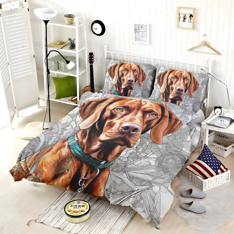 Vizsla Majesty Devoted Sporting Dog Bedding Set