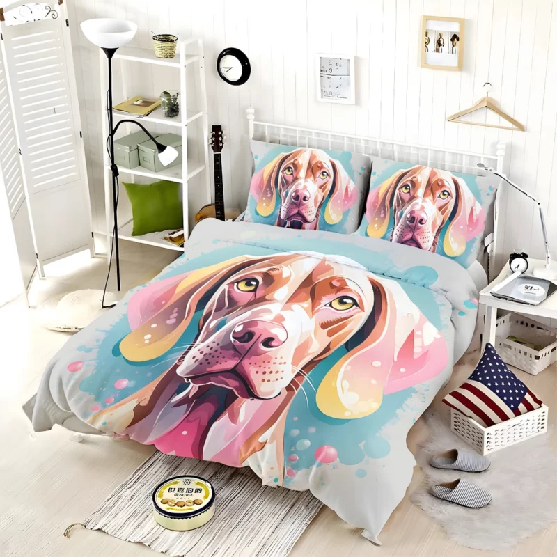 Vizsla Majesty Loyal Companion Dog Bedding Set