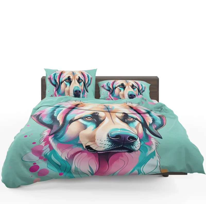 Watchful Anatolian Shepherd Guardian Dog Vigilance Bedding Set 1