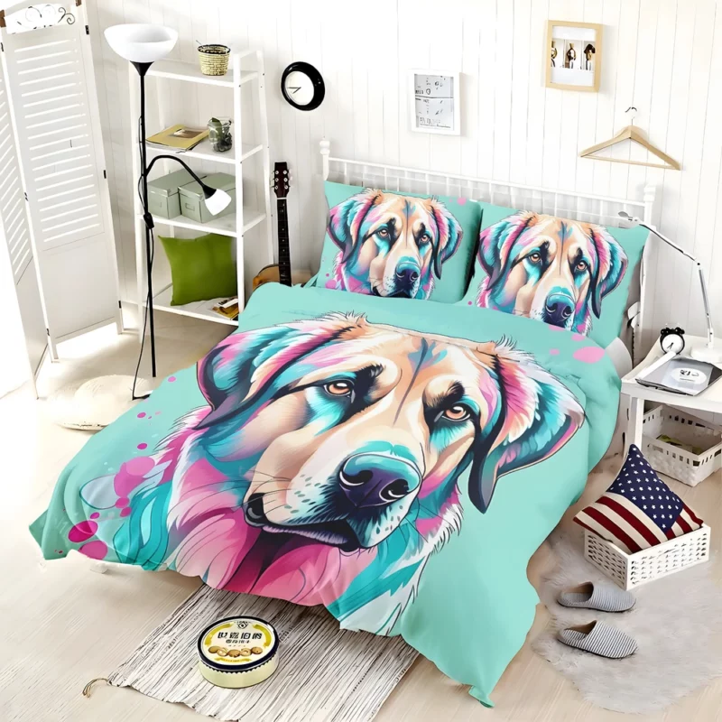 Watchful Anatolian Shepherd Guardian Dog Vigilance Bedding Set