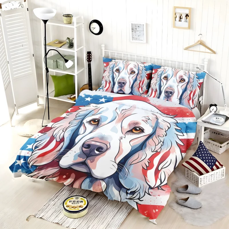 Water-Loving Dog American Spaniel Companion Bedding Set