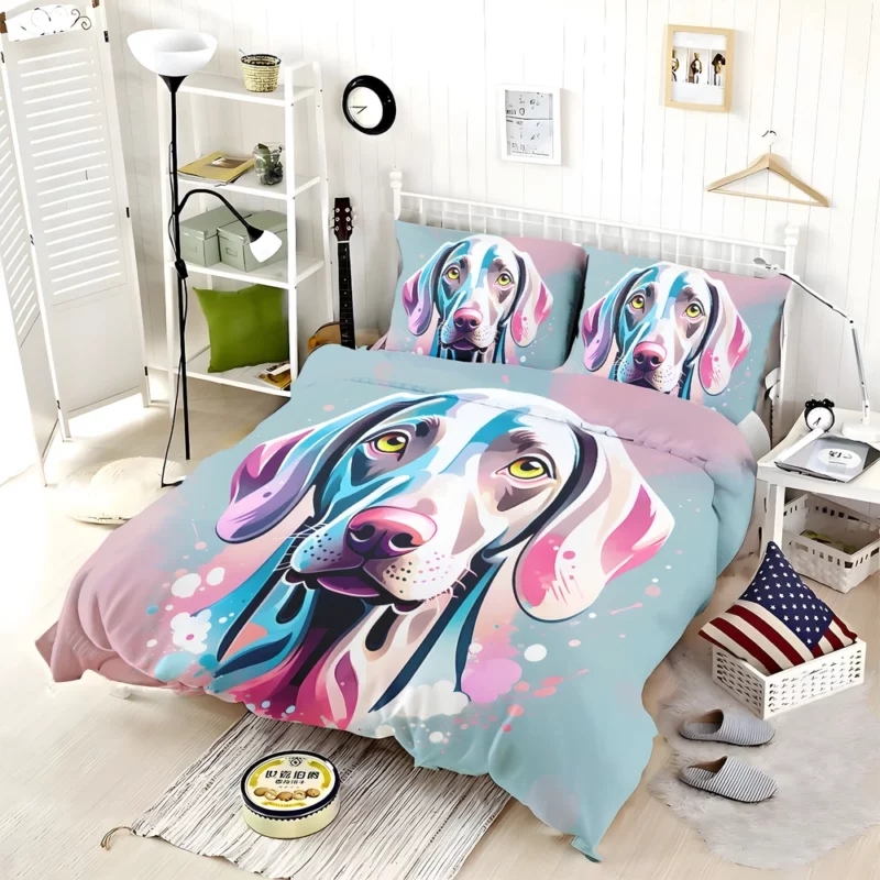 Weimaraner Majesty Loyal Companion Dog Bedding Set