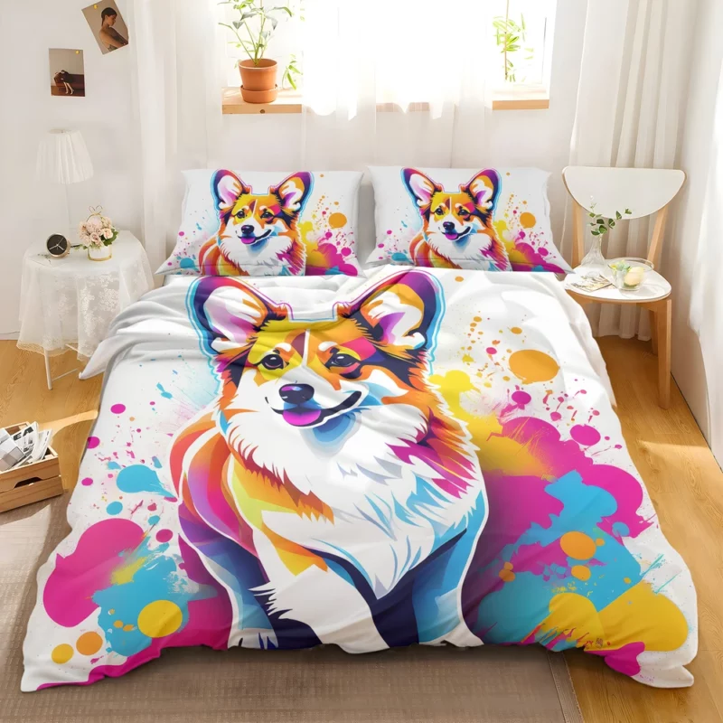 Welsh Corgi Majesty Devoted Herding Companion Bedding Set 2